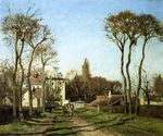 Entrance to the village of voisins yvelines 1872